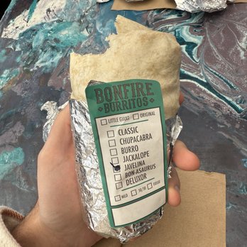 Bonfire Burritos - Javelina burrito - Mexican Near Me - Golden, Colorado
