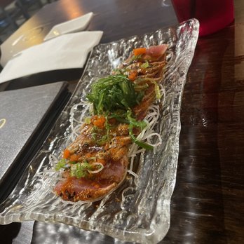 Sushi Q - a plate of sushi on a table - Sushi Bars Near Me - Owings Mills, Maryland Sushi Q - a plate of sushi on a table - Sushi Bars Near Me - Owings Mills, Maryland