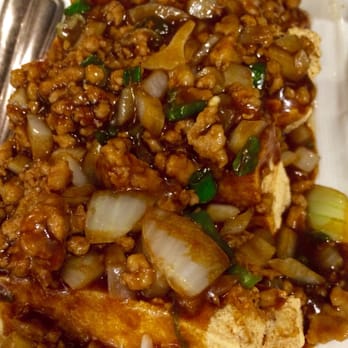 ChongQing - Fried Tofu with Meat Sauce - Chinese Near Me - Vancouver, British Columbia ChongQing - Fried Tofu with Meat Sauce - Chinese Near Me - Vancouver, British Columbia