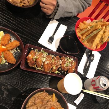 KoKoLo Donburi - Wagyu Beef Curry Beef Rice Bowl, fried oysters, chicken wings, shrimp and veggies tempura - Japanese Near Me - Livermore, California
