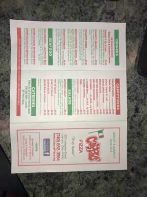Menu photo 1 Cappy's Pizza London, OH