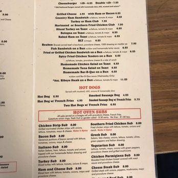 Circle G Restaurant - Menu as of 3/8/18 - Southern Near Me - Charlotte, North Carolina