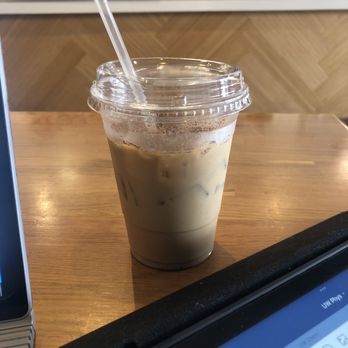 Coffee Nature - Iced Flat White with Honey Cinnamon - Coffee & Tea Near Me - Costa Mesa, California