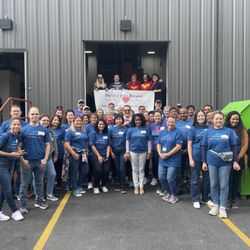 Project Just Because - Blue Cross Blue Shield volunteers on Service Day
