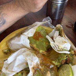 Bomb I enjoy these tacos de adobada just to much guacamole that's the only complaint I have but other than that really good Bomb I enjoy these tacos de adobada just to much guacamole that's the only complaint I have but other than that really good