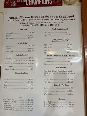 SANDERS’ DOWN HOME BARBEQUE AND SOUL FOOD - Updated July 2026 - 19 ...
