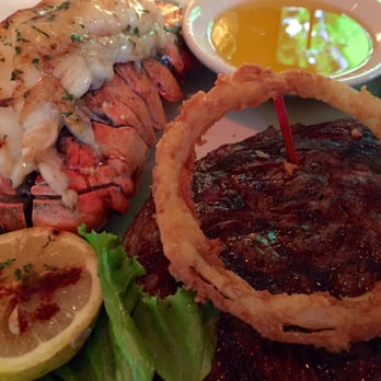 Beef 'N Bottle - 12 oz ribeye and lobster tail. - Steakhouses Near Me - Charlotte, North Carolina