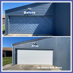 All Doors And More - Upgrade from a heavy wood door to standard raised panel.