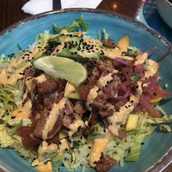 Green Lemon - Sesame Crusted Tuna bowl - Mexican Near Me - Tampa, Florida