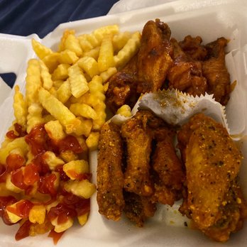 BQ Wings - 15 Piece Wings with Fries - Chicken Wings Near Me - Duluth, Georgia