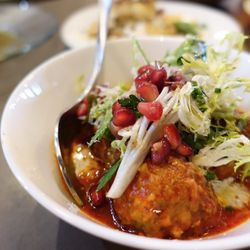 Pomp and Circumstance - Dry aged lamb meatballs.