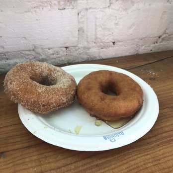 Reigning Doughnuts - Cinnamon sugar donut on left, Honey donut on the right. - Donuts Near Me - Charlotte, North Carolina Reigning Doughnuts - Cinnamon sugar donut on left, Honey donut on the right. - Donuts Near Me - Charlotte, North Carolina