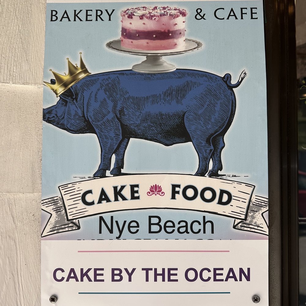 Blue Pig Bakery - Sign - IG @bougiefoodieboi - Bakeries Near Me - Newport, Oregon