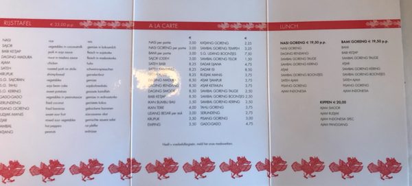 Menu photo 8 Sama Sebo Amsterdam, NH Menu photo 8 Sama Sebo Amsterdam, NH