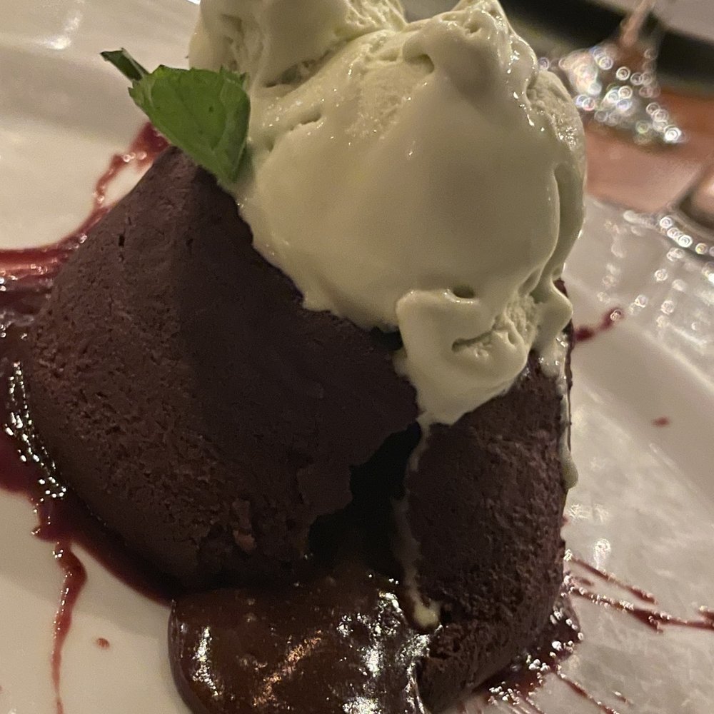 Restaurant Piedra Escondida - Chocolate lava cake - Seafood Near Me - Tulum, ROO Restaurant Piedra Escondida - Chocolate lava cake - Seafood Near Me - Tulum, ROO