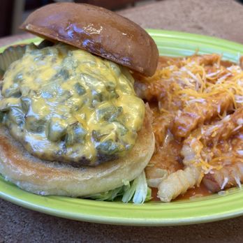 La Mexicana - GCCB with red chile cheese fries! Awesome - Mexican Near Me - Albuquerque, New Mexico La Mexicana - GCCB with red chile cheese fries! Awesome - Mexican Near Me - Albuquerque, New Mexico