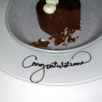 Gary Danko - A great little congratulatory chocolate cake - New American Near Me - San Francisco, California Gary Danko - A great little congratulatory chocolate cake - New American Near Me - San Francisco, California