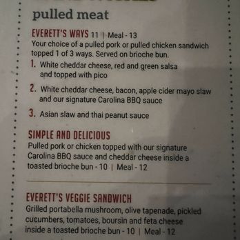 Everett's - Menu - American Near Me - Omaha, Nebraska