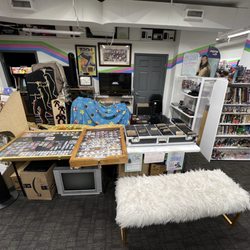 Magpie and Crow - Couch and lounge area for playing video games.