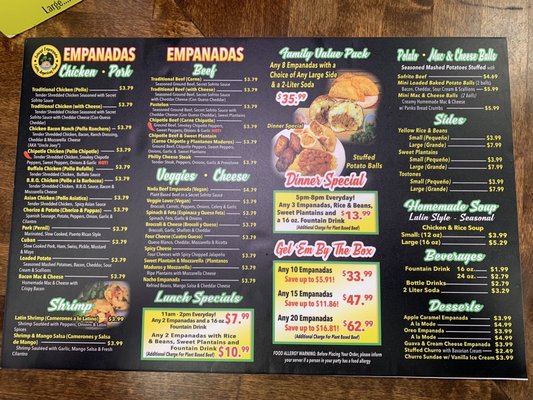 Menu photo 3 Island Empanada - Merrick Merrick, NY Menu photo 3 Island Empanada - Merrick Merrick, NY