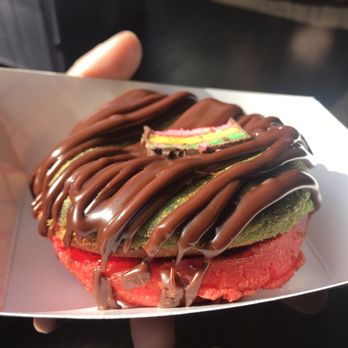Doughology - Lynbrook - Rainbow cookie donut - Donuts Near Me - Lynbrook, New York