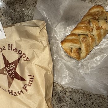 Cabin Coffee - The best Salted Carmel danish ever ! - Coffee & Tea Near Me - La Vista, Nebraska
