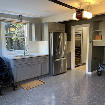 M&R Home Remodeling - Garage/Multi Purpose Room with new sink/Cabinetry area - General Contractors Near Me