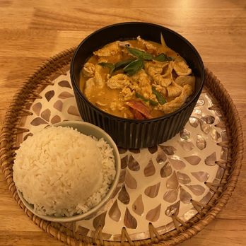 Nua Thai Kitchen - Red curry with pumpkin and chicken. - Thai Near Me - Oakland, California Nua Thai Kitchen - Red curry with pumpkin and chicken. - Thai Near Me - Oakland, California