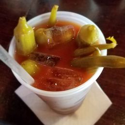 A great bloody Mary! A great bloody Mary!