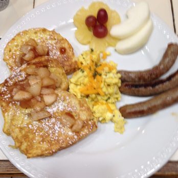 Heather Hill Inn - Yummy breakfast of French Toast with Apple Compote at Heather Hill Inn artfully presented by a local Chef! - Venues & Event Spaces Near Me - Renfrew, Pennsylvania