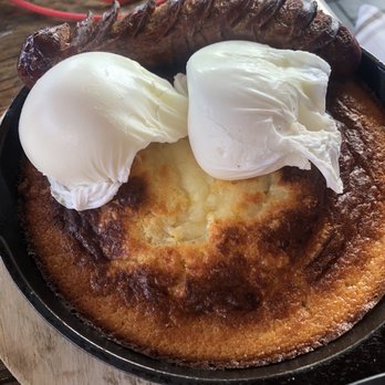 Union Kitchen and Tap Encinitas - Skillet Cornbread Benedict sans hollandaise - New American Near Me - Encinitas, California