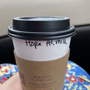 Limestone Coffee & Tea - Hope Latte with almond milk - Coffee & Tea Near Me - Batavia, Illinois