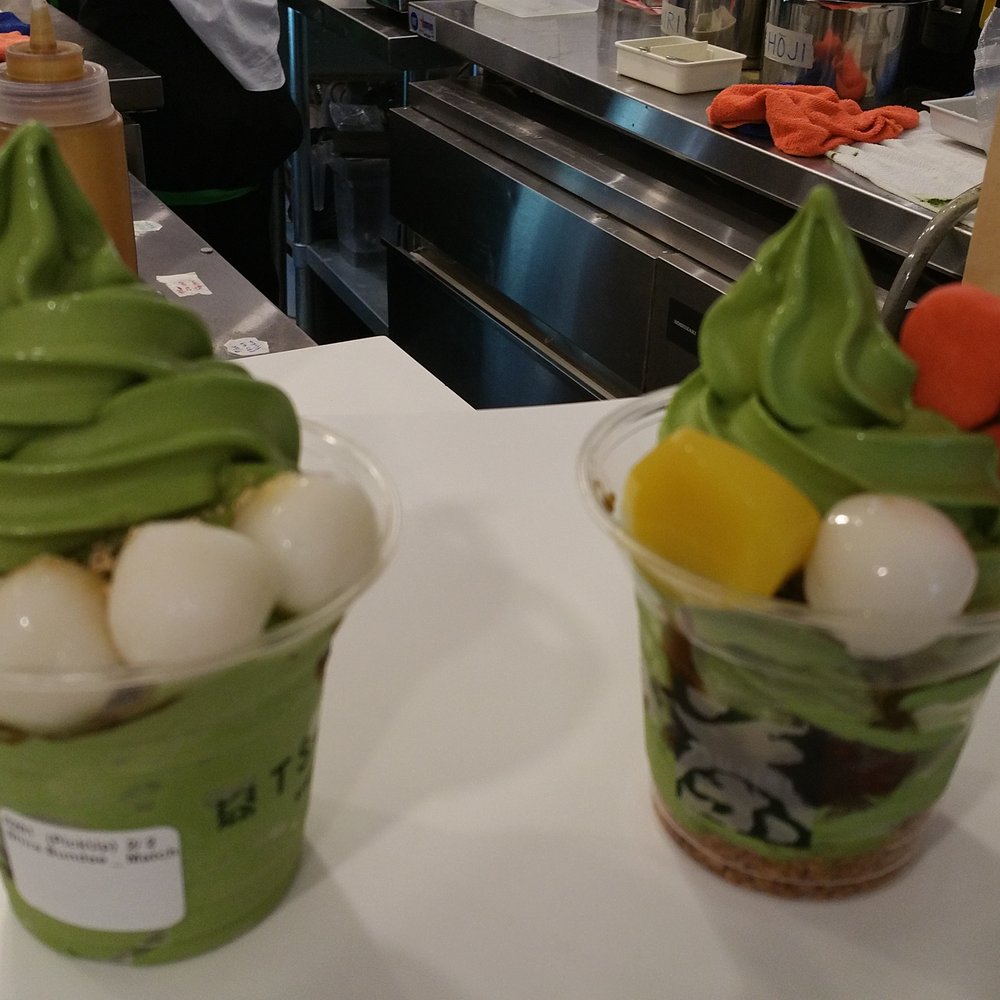 Tsujiri - Tsujiri Sundae Matcha and Shira Sundae Matcha, don't ask me which is which anymore, sorry. - Tea Rooms Near Me - Toronto, Ontario Tsujiri - Tsujiri Sundae Matcha and Shira Sundae Matcha, don't ask me which is which anymore, sorry. - Tea Rooms Near Me - Toronto, Ontario
