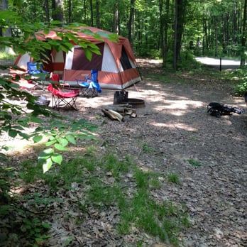 Kentuck Campground - Packed in like sardines. This is view from our fire pit to neighbor's. Not even 20 ft. Ridiculous. - Campgrounds Near Me - Ohiopyle, Pennsylvania