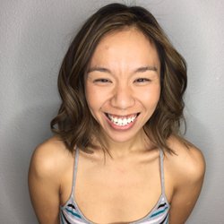 Mary Owens at Huntress Salon - She's so happy