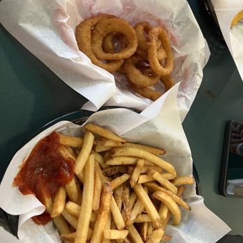 Nobby's - Onion rings and a Large order of fries - Burgers Near Me - Chico, California