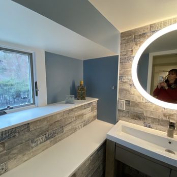 The Tile Shop - Small half bath in basement - Building Supplies Near Me - Brookfield, Connecticut