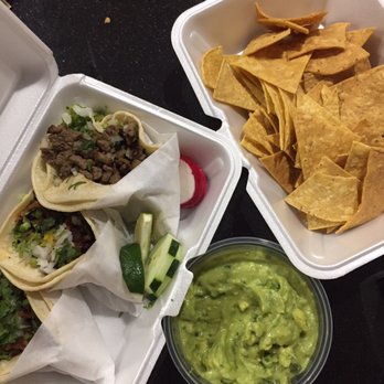 Taqueria La Nortena - 3 Taco al Pastors and Guacamole and Chips - Mexican Near Me - Brooklyn, New York Taqueria La Nortena - 3 Taco al Pastors and Guacamole and Chips - Mexican Near Me - Brooklyn, New York