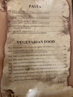 Menu photo 1 Restaurace Plzeňka Prague, PR