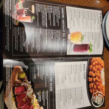Outback Steakhouse - a menu and a plate of food - Steakhouses Near Me - Palmdale, California Outback Steakhouse - a menu and a plate of food - Steakhouses Near Me - Palmdale, California