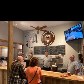 Bummin Beaver Brewery - Bar counter and friendly owners! - Breweries Near Me - Chagrin Falls, Ohio