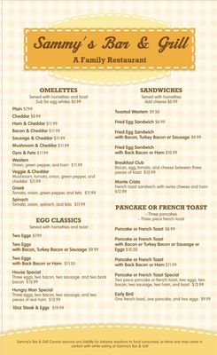 Menu photo 3 Sammy's Family Restaurant Hamilton, ON
