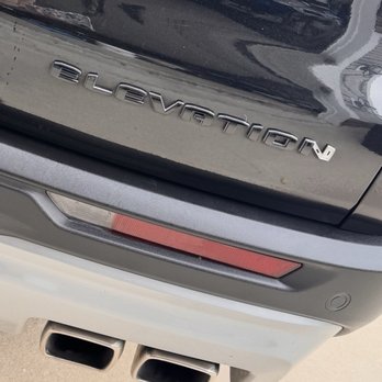 Gerber Collision & Glass - Elevation emblem at drop off, only issue was the N, picked up with new damage around the left side - Body Shops Near Me - Lexington, South Carolina Gerber Collision & Glass - Elevation emblem at drop off, only issue was the N, picked up with new damage around the left side - Body Shops Near Me - Lexington, South Carolina
