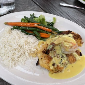 Sur at The Barnyard - Macadamia nut crusted seabass - New American Near Me - Carmel, California Sur at The Barnyard - Macadamia nut crusted seabass - New American Near Me - Carmel, California