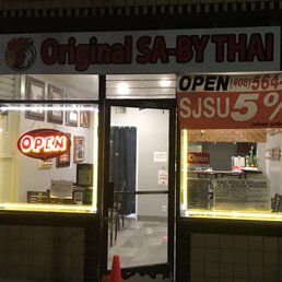 Exterior outside entrance of Original Sa-By Thai - New location !!!!welcome back - San Jose, California Exterior outside entrance of Original Sa-By Thai - New location !!!!welcome back - San Jose, California