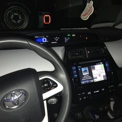 Nc Auto Sales - the dashboad. looks brand new, amazing navigation, apps, keyless entry, new break pads, everything. this is a prius 2016!! getting 50/55 mpg