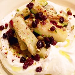 PAZAR Food Collective - Smoked labne, zucchini, honey and raisins
