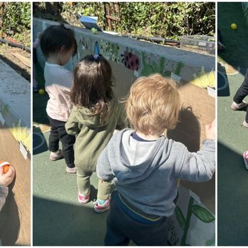 Woolly Mammoth Child Care - Outdoor painting - Preschools Near Me - Berkeley, California