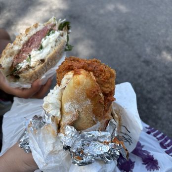 Milano Market - Amore (left) and #H4. Vodka Chicken Parmigiana Sandwich (right) - Delis Near Me - New York, New York Milano Market - Amore (left) and #H4. Vodka Chicken Parmigiana Sandwich (right) - Delis Near Me - New York, New York