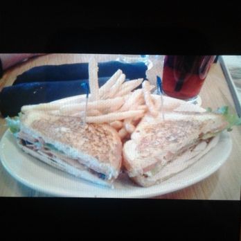 BJ's Restaurant & Brewhouse - This is the California Club that I had with fries it was delish! - Breweries Near Me - Warwick, Rhode Island